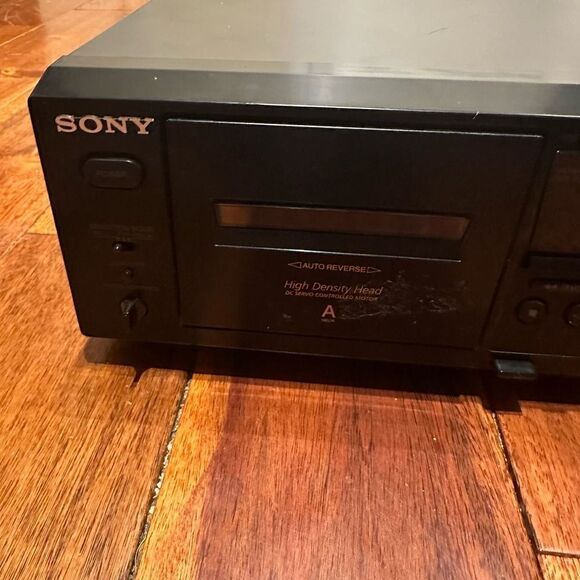 Sony TC-WE475 Dual Cassette Deck Tape Recorder Tested and Working Read - Picture 4 of 9
